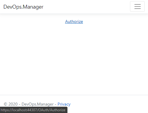 home page view